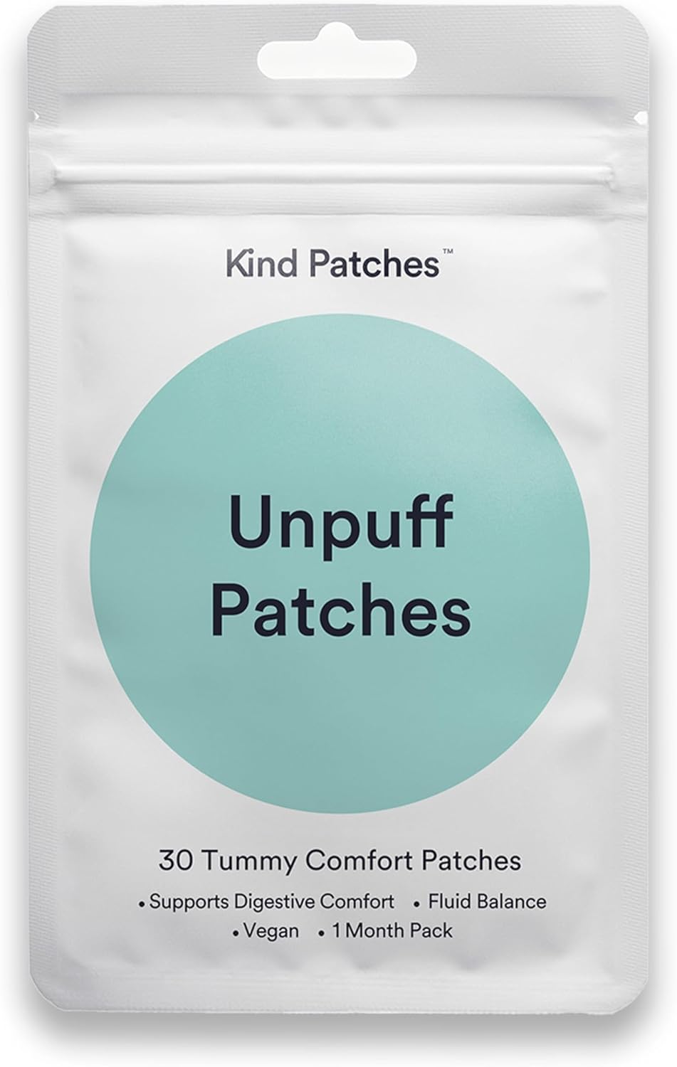 Unpuff Detox Patches | Dandelion & Ginger Herbal Vitamin Patch for Bloating & Water Retention | 30 Vegan Patches-Shop