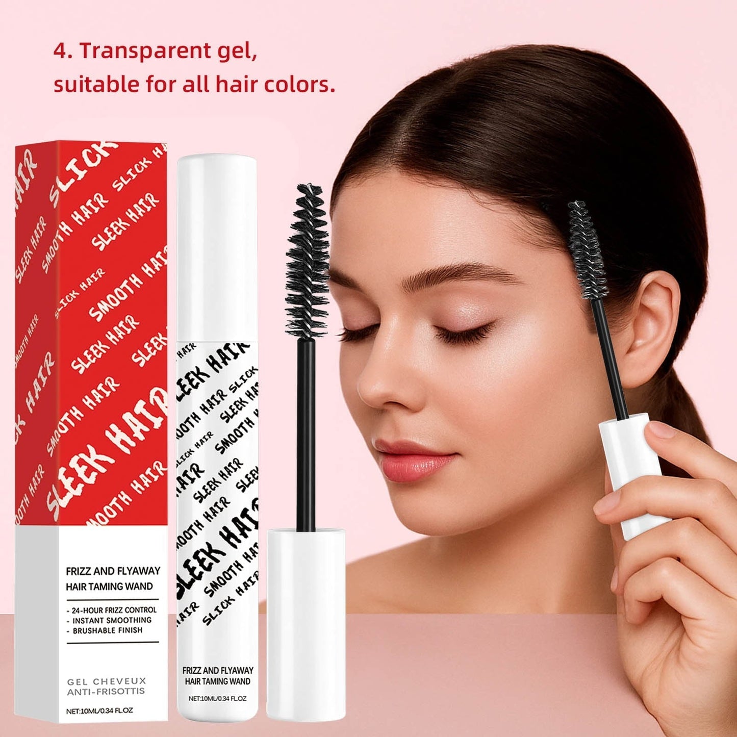 Frizz & Flyaway Hair Taming Wand – Lightweight Gel Control Stick for Smooth, Sleek Hair, Anti-Frizz Styling, 10ml-Shop