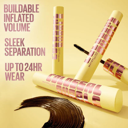 Colossal Bubble Mascara, get Buildable Volume and Length for Bold, Separated Lashes, for 24HR, Maybelline -Shop