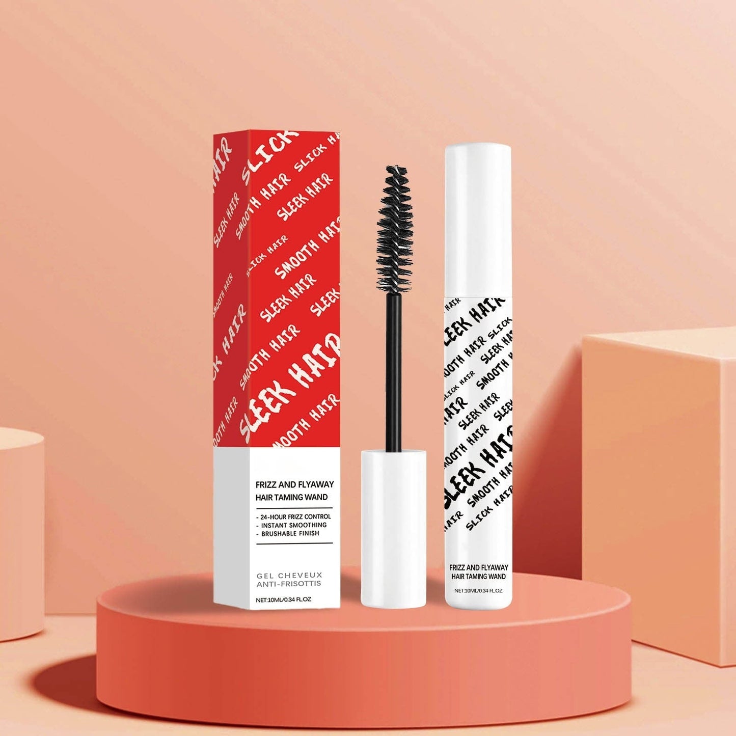 Frizz & Flyaway Hair Taming Wand – Lightweight Gel Control Stick for Smooth, Sleek Hair, Anti-Frizz Styling, 10ml-Shop