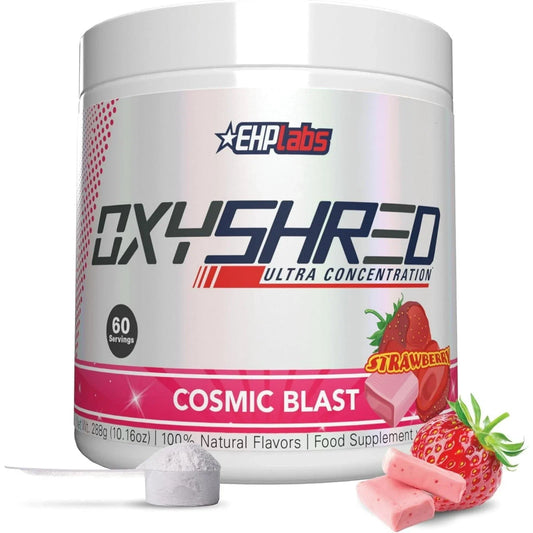 EHP Laps, OxyShred, Fat Burner, Cosmic Blast, Strawberry, 10.16 oz (288 g)-Shop