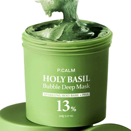 P.CALM Holy Basil Bubble Deep Mask – Holy Basil & Carbonated Water for Cleansing-Shop