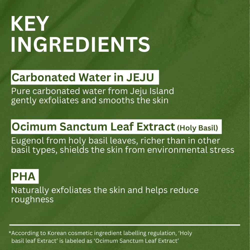 P.CALM Holy Basil Bubble Deep Mask – Holy Basil & Carbonated Water for Cleansing-Shop