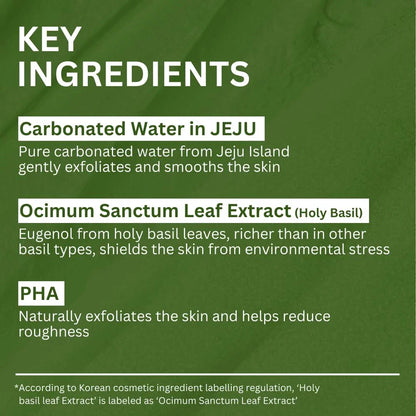 P.CALM Holy Basil Bubble Deep Mask – Holy Basil & Carbonated Water for Cleansing-Shop