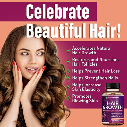 Hair Growth Vitamins for Women | Biotin 10,000Mcg, Collagen, Patented Optimsm®-Shop